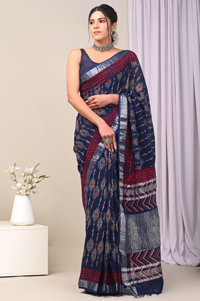 Linen Sarees Handcrafted with Love