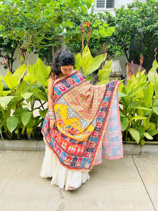 Jaipur Kurta - Handcrafted with Mirror Work - Yellow