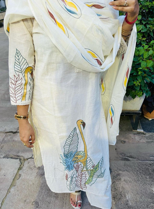 Offwhite - Cotton Suit. Perfect for all Occasion