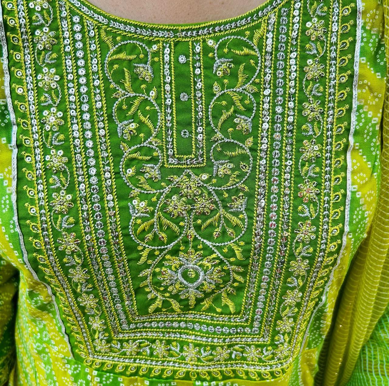 Bandhani Print Kurta Set